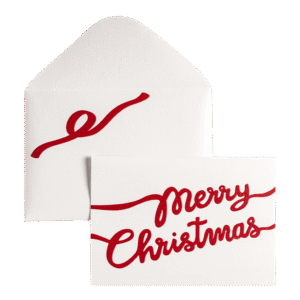 Tarjetas Navideñas Merry Christmas Perla