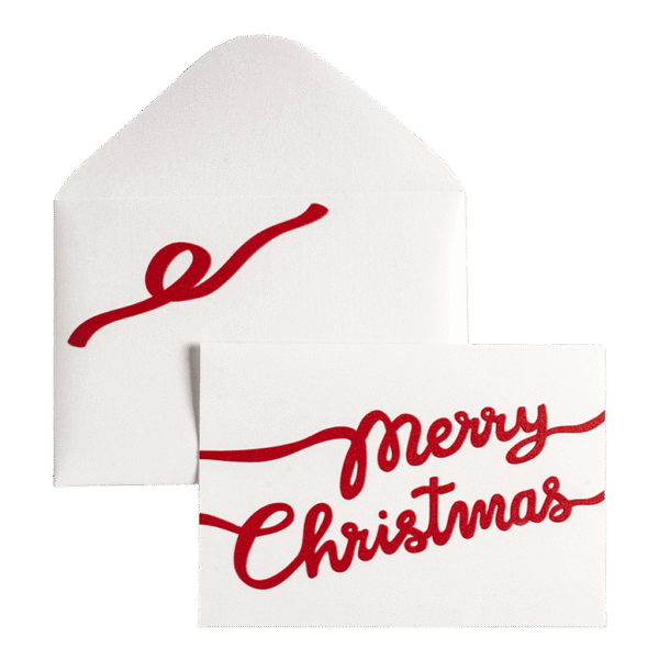 Tarjetas Navideñas Merry Christmas Perla